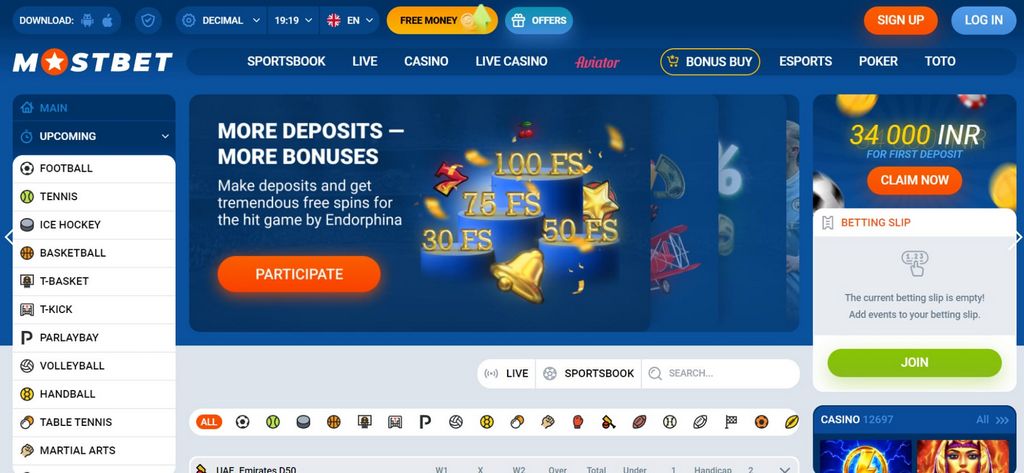 Mostbet Qumar Müəssisəsinin mükafatlandırılması